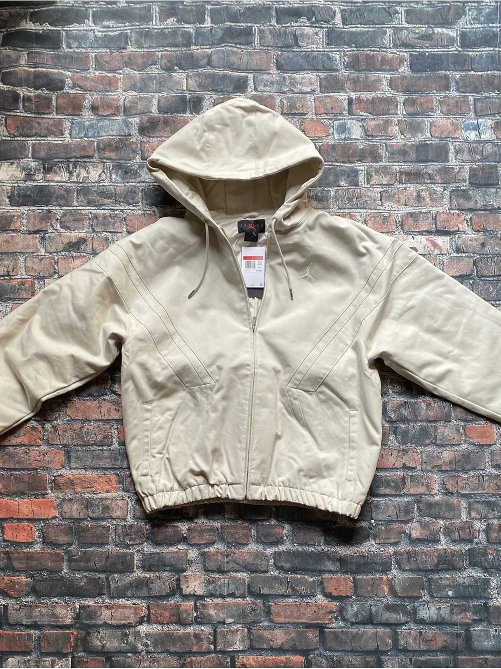MSRP$175 (NEW) NIKE Flight Draft Jacket Light Orewood  Mens Lg - Loose Fit